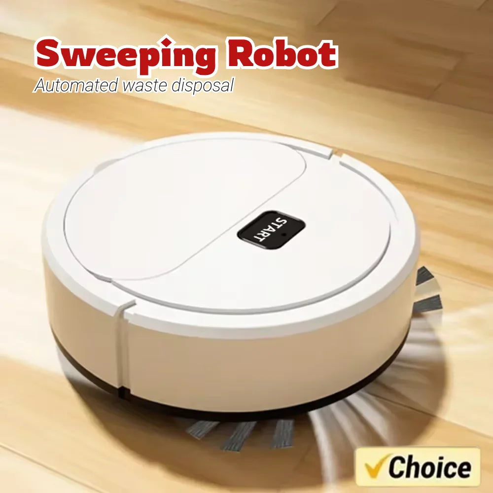 2024 New Model Sweeping Robot Automatic Home Mini Cleaning Machine USB Charging Smart Sweep Mop 2-In-1 Vacuum Cleaner